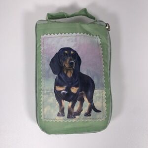 Pet Lover Totes DACHSHUND DOG Zipper Tote Bag Reusable Grocery 14x15 New Tag‎